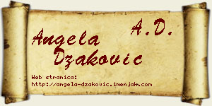 Angela Džaković vizit kartica